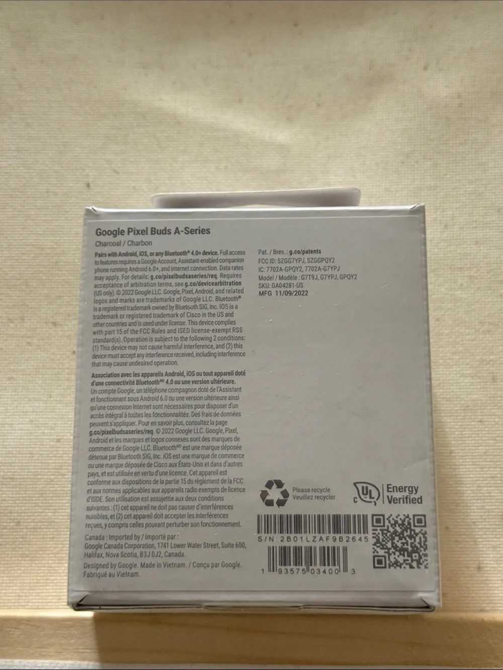 Brand New Google Pixel Buds A-Series Wireless Earbuds in the color Black
